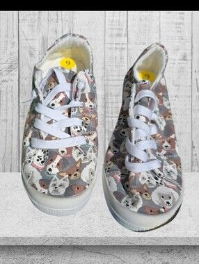 ISAAC MIZRAHI NEW YORK - Women's Reesa Multi Dogs Slip On Sneaker Sz 9 NWOT